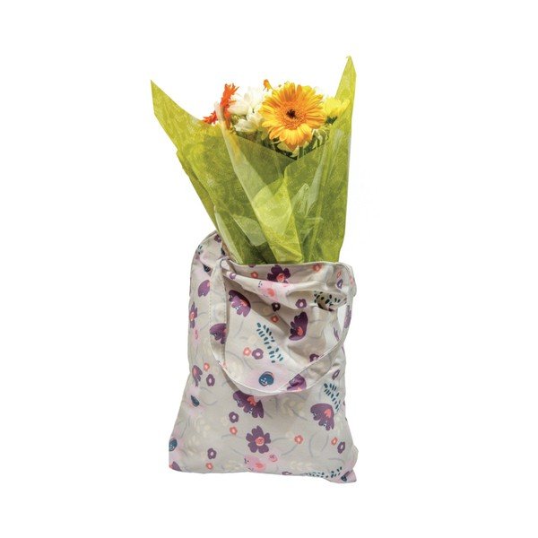 Světle fialová nákupní taška Busy B Floral Shopper-image-3