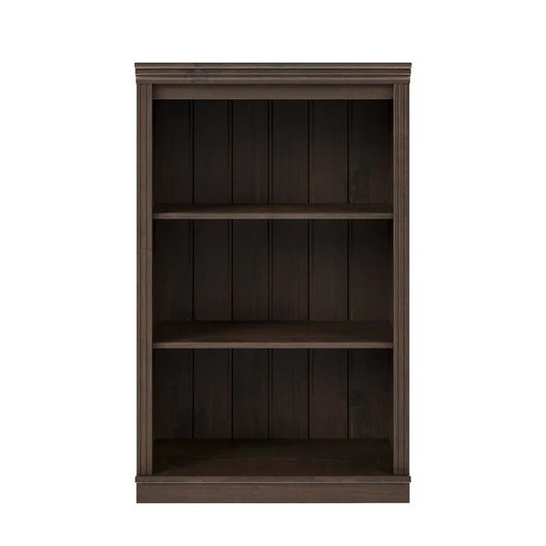 Libreria marrone scuro in pino massiccio 74x118x35 cm Anita – Støraa