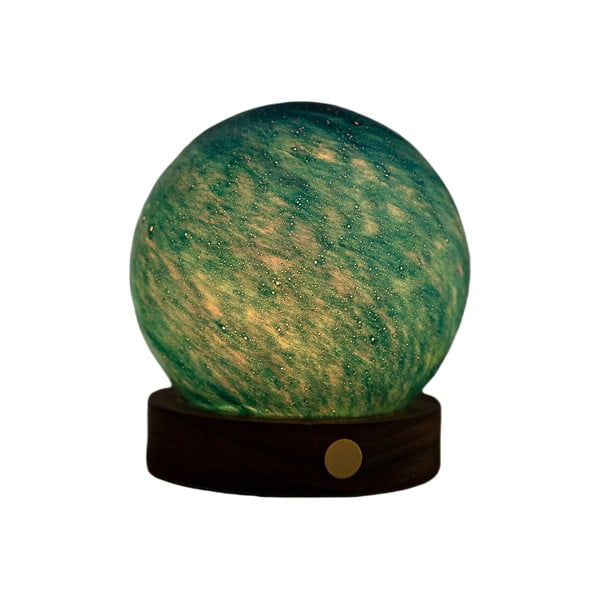 Decorazione luminosa marrone scuro/colore naturale scuro con ricarica USB ø 8 cm Stellar Ocean – Gingko-image-3