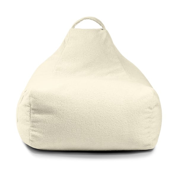 Pouf a sacco per bambini grigio chiaro con rivestimento in bouclé Game Amuse – SLOWDOWN-image-2