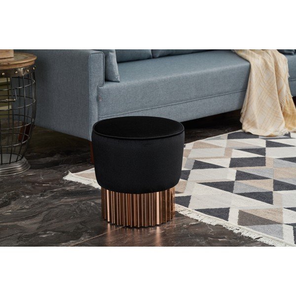 Sgabello nero Living - Artie-image-3