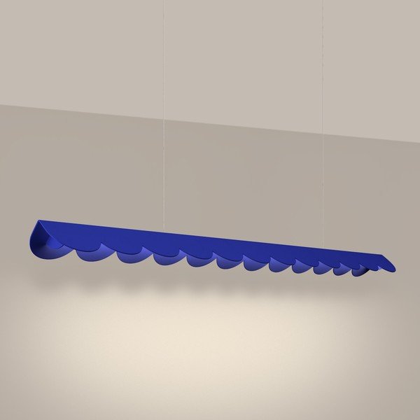 Lampadario LED blu scuro in alluminio BISCUIT – Thoro-image-1