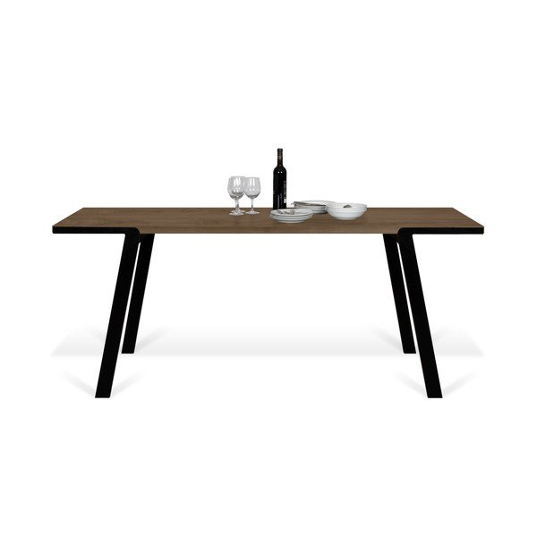 Tavolo da pranzo in noce 200x100 cm Drift - TemaHome-image-3