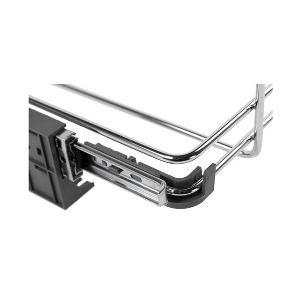 Cestino per la spazzatura in plastica grigio per raccolta differenziata/incorporabile 42+42 l Ecofil – Elletipi-image-3