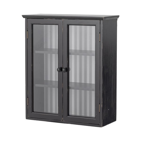 Vetrina nera in abete massiccio da appendere 51,5x66,5x22,5 cm Hazem – Bloomingville-image-4