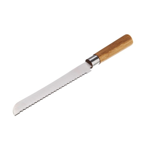 Coltello da pasticceria Unimasa in acciaio inox e bambù, lunghezza 32,5 cm - Casa Selección