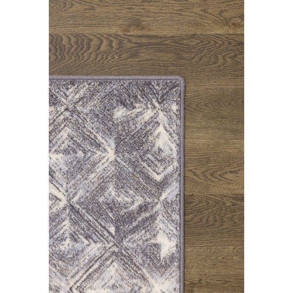 Tappeto in lana grigio 133x180 cm Moire - Agnella-image-3