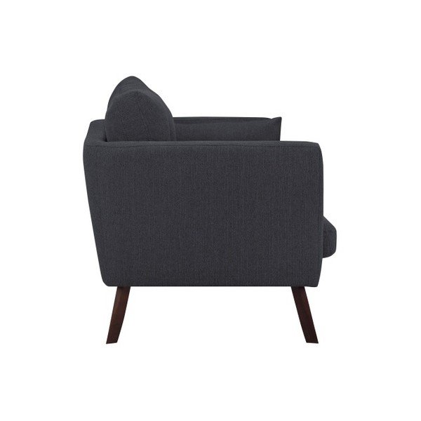 Poltrona grigio scuro Elena - Mazzini Sofas-image-4