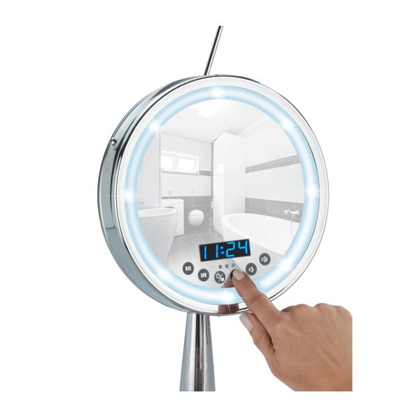 Zvětšovací stolní zrcadlo s LED světlem a rádiem Wenko Imperial-image-2