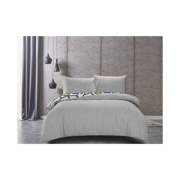 Biancheria da letto matrimoniale Insanity Louny in cotone sateen, 200 x 220 cm - DecoKing-image-2