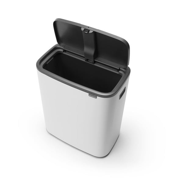 Bidone per rifiuti in acciaio bianco touch 60 l Bo Touch Bin - Brabantia