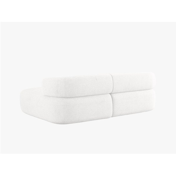 Divano angolare avorio (con penisola a destra/con chaise lounge) con rivestimento in bouclé Jenny – Micadoni -image-3