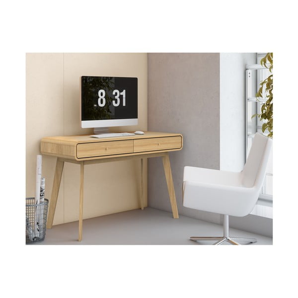 Tavolo da lavoro in rovere 50x120 cm Cassie - Støraa-image-2