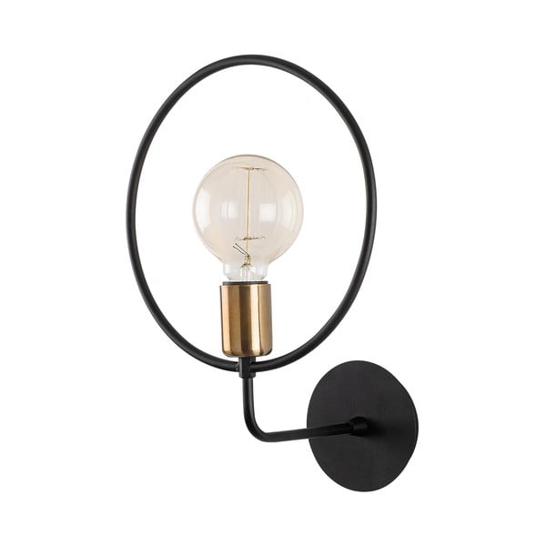 Lampada da parete nera Circle – Opviq lights