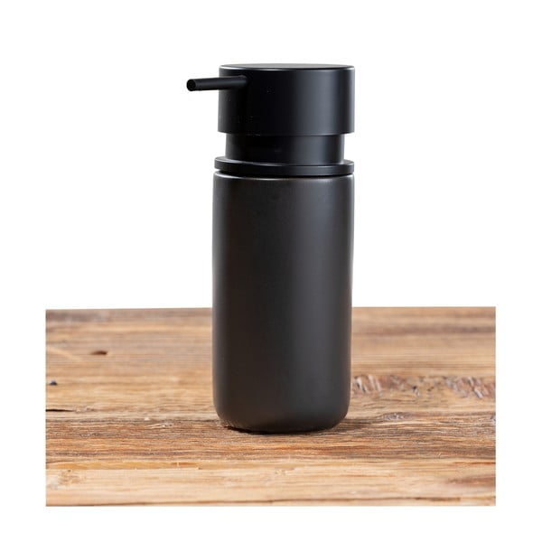 Dosatore di sapone in ceramica nera Black Outdoor Kitchen Silo - Wenko-image-3