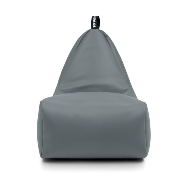 Puof a sacco arancione con rivestimento in finta pelle Chill XL – So Soft?-image-1