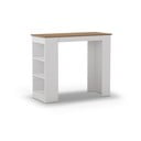 Tavolo da bar con piano in rovere 52x120 cm Peru - Marckeric