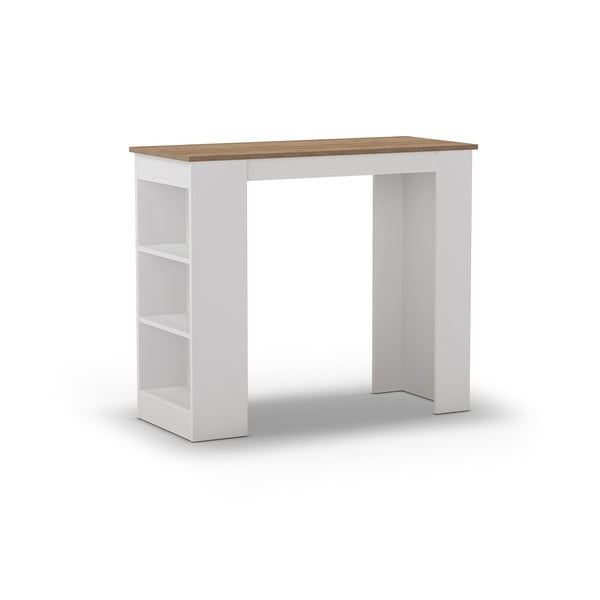 Tavolo da bar con piano in rovere 52x120 cm Peru - Marckeric