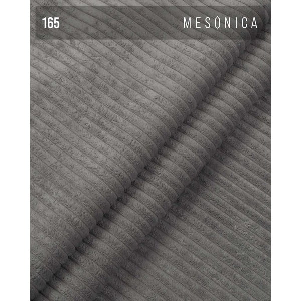 Sgabello in velluto a coste grigio Fluvio - MESONICA-image-4