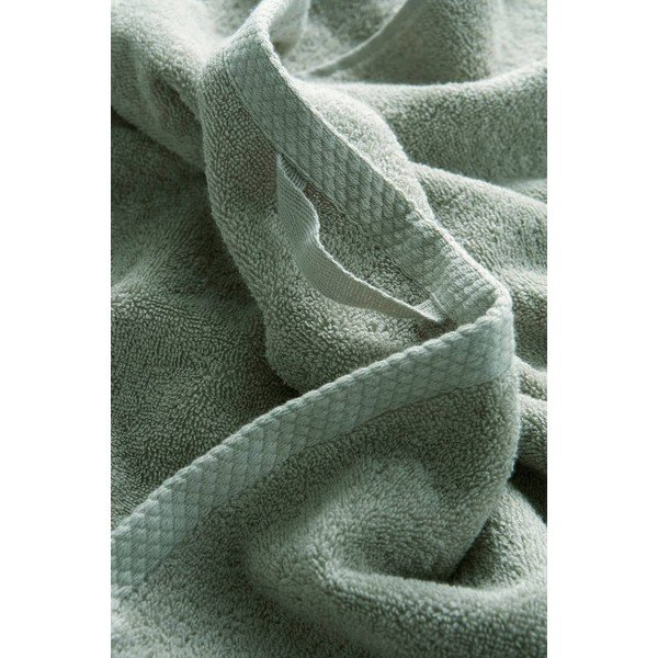 Set di asciugamani per viso e corpo verde polveroso in cotone 4 pz Darcy – Jotex-image-3