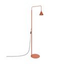 Lampada da terra color mattone in acciaio con struttura flessibile (altezza totale 165 cm) Zylo – Sollux