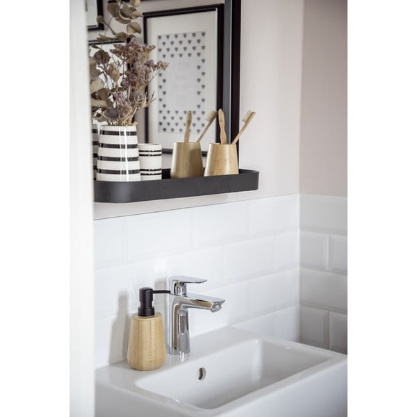 Bicchiere per spazzolino da denti in bambù in colore naturale Maru - Wenko-image-2