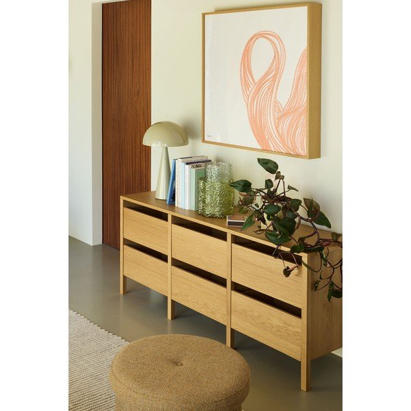Credenza di colore naturale con effetto rovere 150x65x40 cm Forma – Hübsch-image-1