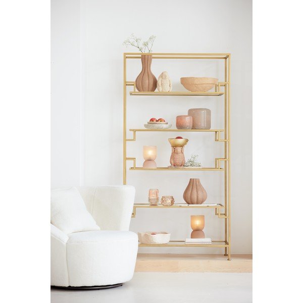 Vaso in poliresina beige Zucca - Light & Living-image-1