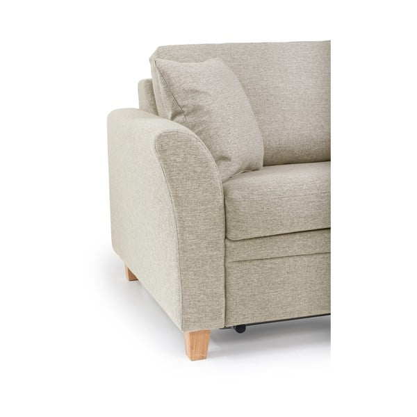 Divano letto beige 190 cm Sonia - Scandic-image-3