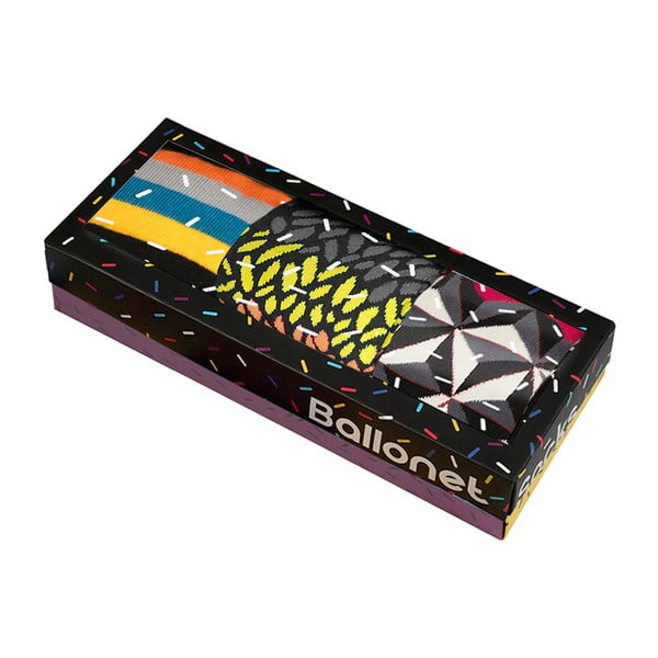 Set di 3 paia di calzini in confezione regalo, taglia 36-40 Autumn - Ballonet Socks-image-2