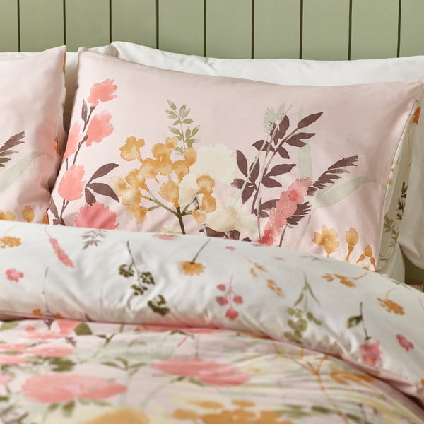 Set copripiumino e federa rosa per letto singolo 135x200 cm Countryside Floral – Catherine Lansfield-image-3