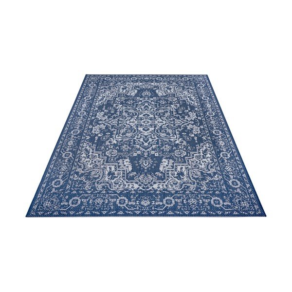 Tappeto da esterno blu e beige Vienna, 200 x 290 cm - Ragami-image-3