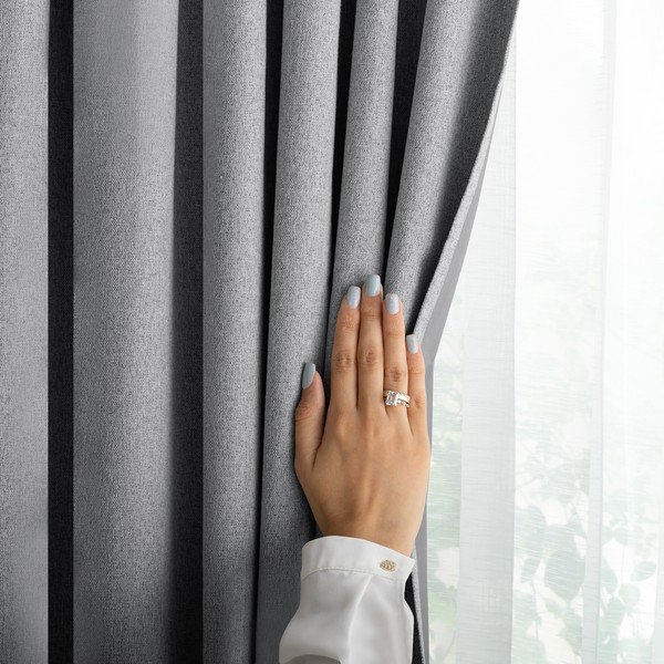 Tenda oscurante grigia 140x250 cm Corita – Restilo-image-2