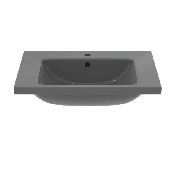 Lavabo in ceramica grigia 61x51 cm i.Life B - Ideal Standard-image-3