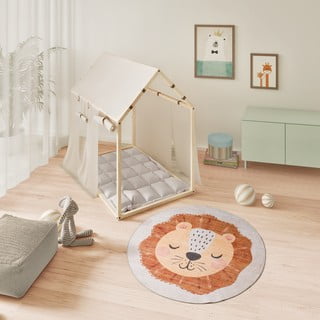 Tappeto per bambini arancione/color crema lavabile ø120 cm Candy – Universal