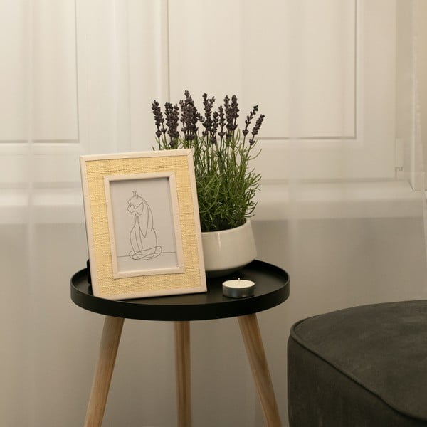 Cornice di colore naturale in plastica verticale con sostegno 21x26 cm Rafi – Restilo-image-1