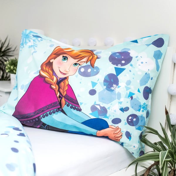 Biancheria da letto per bambini in cotone con effetto glow Glow, 140 x 200 cm Frozen - Jerry Fabrics-image-3