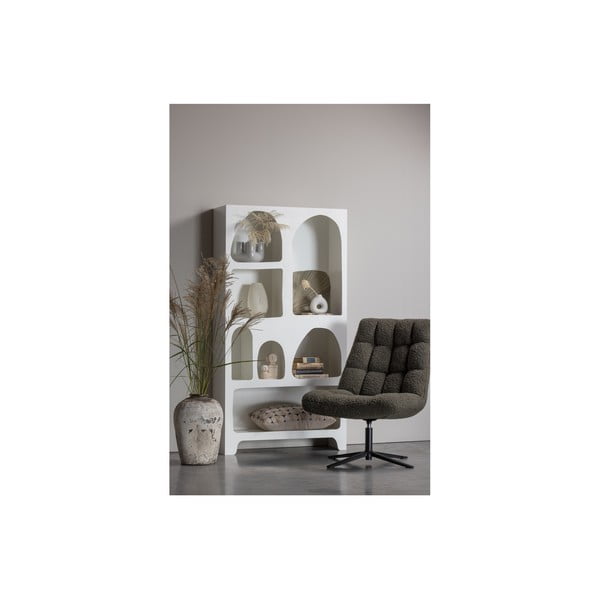 Libreria bianca 95x180 cm Caz - WOOOD-image-2