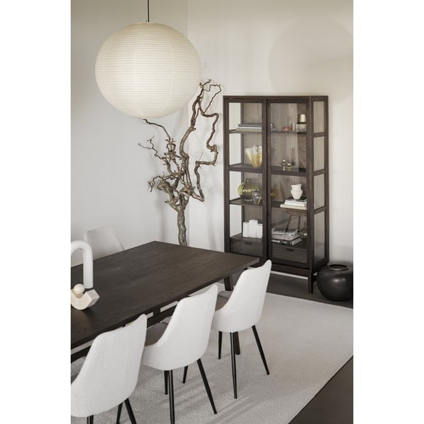 Vetrina marrone in rovere con ante scorrevoli 100x203 cm Hazelton - Rowico-image-1