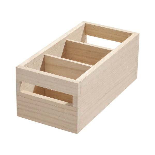 Scatola con manico in legno di Paulownia, 12,7 x 25,4 cm Eco - iDesign