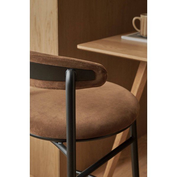 Sgabello da bar marrone in metallo (altezza della seduta 66 cm) Doggi – Ellos Home-image-2