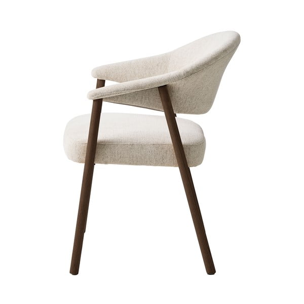 Set di sedie da pranzo color crema in rovere massiccio con braccioli 2 pz Elk – Unique Furniture-image-3