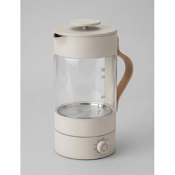 Bollitore beige in vetro 1,2 l Emma – Stelton-image-3