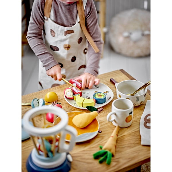 Tazza in gres bianco-arancio da 230 ml Agnes - Bloomingville Mini-image-4