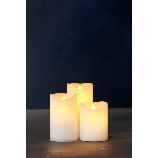Candele LED in set da 3 (altezza 15 cm) Sara Exclusive - Sirius-image-1