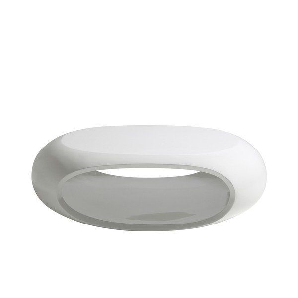 Bílý konferenční stolek Actona Eliptical Coffee Table