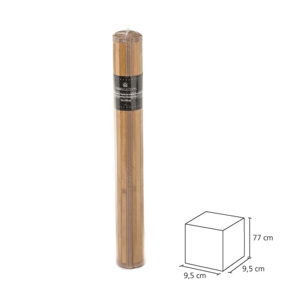 Tappeto in bambù di colore naturale 75x175 cm - Casa Selección-image-3