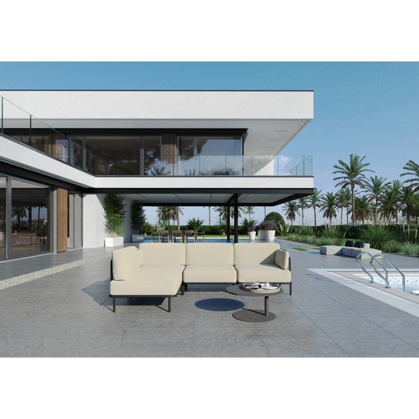 Divano modulare da giardino beige 234 cm Salve - Sit Sit-image-4