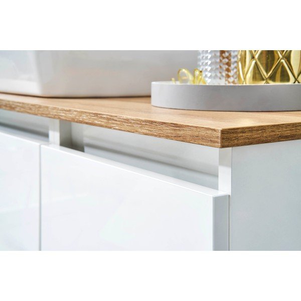 Piatto lavabo in rovere 113x50 cm Set 360 - Pelipal-image-2