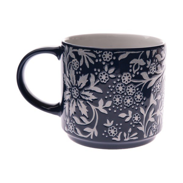 Tazza blu in ceramica 390 ml Bloom – Dakls